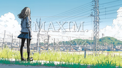 未来に向かって歩き出す女子高生 | 4448573-15068