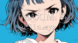 口と顔を歪めて嫌な感情を表している若い女性 | 4457677-5663