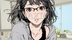 驚愕して息を呑み、目を見開いたまま口をぽかんとする若い女性