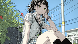 制服姿の女子高生：通学 | 4533344-13565