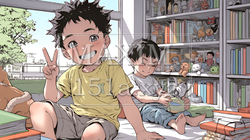 友達と遊んでいる幼い子供たち