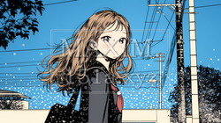 未来に向かって歩き出す女子高生 | 4564877-15081