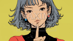 指を唇に当てて「シーShh」というジェスチャーをしている女性 | 4568717-13200