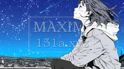 星空を眺めている若い女性｜888975-10327