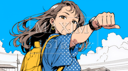 フィストバンプ（グータッチ）をしようとしている若い女性 | 4640357-7993