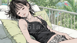 幸せそうな寝顔で眠っている若い女性 | 4644414-11204