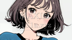 疑問や心配事、不快感、不満などを感じを感じて眉を潜めている若い女性