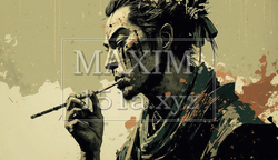 武士は食わねど高楊枝：高楊枝は食事の後に使う小さな楊枝のことですが、迫力ないので大きくしてみた。