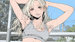 下着姿でくつろいでいる若い女性 | 4777121-12677