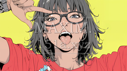 あっかんべー：舌を出して思いっきり相手を馬鹿にしている様子 | 4788869-12214