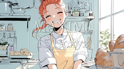 若い女性のパン屋さん | 4861798-6019