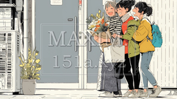道端で会話を楽しむ若い主婦たち（ママ友たち） | 4866214-16852