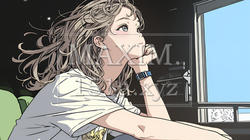映画や演劇を鑑賞している若い女性 | 4880156-16131
