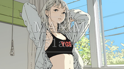 ウェストライン（腰回り）をチェックしている女性 | 4880456-11768