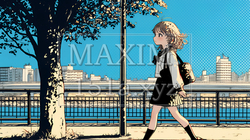 未来に向かって歩き出す女子高生 | 4901717-15083