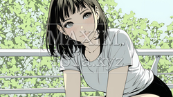 頬を赤らめて、照れ笑いする若い女性 | 4910142-14068