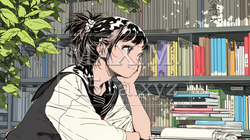 書店で本を選ぶ女子高生 | 4929515-16055