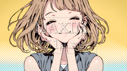 「うふふ」と微笑んでいる若い女性