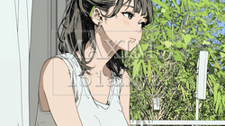 朝、カーテンを開けて天気を確認する若い女性 | 4977300-16613