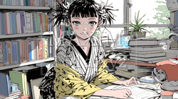 確定申告用書類をまとめている若い女性 | 5002644-6838
