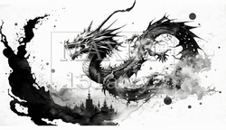 龍の水彩画 | 5024539-17986