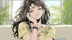 うっとりしている女性：大好きな音楽を聞いている女性 | 5031311-12230