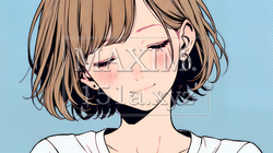 「うふふ」と微笑んでいる若い女性 | 5046925-12867