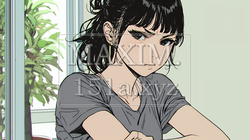 「ふん！」という表情でそっぽを向いている若い女性｜5366626-13713