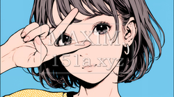 笑顔でピースサインを見せる若い女性 | 5069505-14253