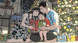 仲良し親子の楽しいクリスマス | 5073087-13626