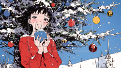 クリスマスツリーと少女 | 5169667-6580