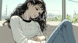 腹痛（生理痛）に苦しむ若い女性 | 5198765-15184