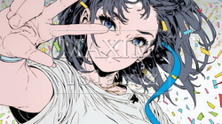スマホで自撮りしている若い女性 | 5228063-12183
