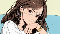 考え事をしている若い女性 | 5234107-12843
