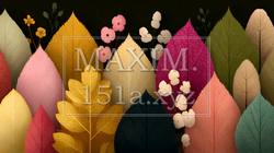 秋の紅葉の葉のフラットな背景画像 | 5340889-12510