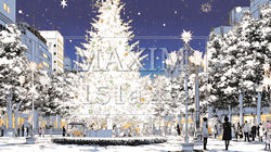 ホワイトクリスマスの都会の夜 | 535692-6667