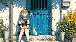 日だまりでまったりしている若い女性