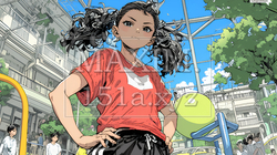 生意気な（挑戦的・自信満々・勝ち誇った）顔をしている女の子 | 5389675-7542