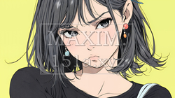 Noという表現を思いっきり顔に表しているる女性