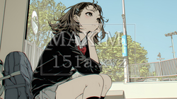 「つまんないの」と不貞腐れている制服を着た女子高生 | 5403880-14458