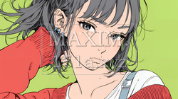 嫉妬の表情を浮かべる若い女性 | 5429411-17107