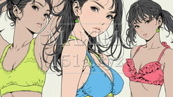 ビキニ姿の女性たち