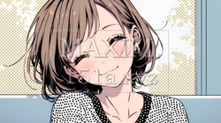 「うふふ」と微笑んでいる若い女性 | 5490731-12894
