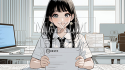 書類を確認するビジネスウーマン | 5506526-13149
