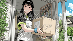 若い女性の宅配配達員（ドライバー） | 5549106-9519
