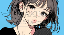 イライラした表情で口をとがらせて舌打ちをしている若い女性 | 5558340-8229