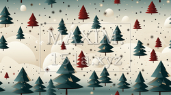 クリスマスツリーの連続パターン | 5613443-2572