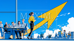 上昇グラフで会社の成長を表すビジネスチーム｜企業発展と成功のビジネスコンセプト | 562368-17297