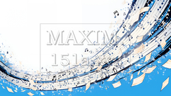 音符など音楽記号をテーマにした背景画像 | 5663136-8877