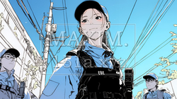女性の警備員